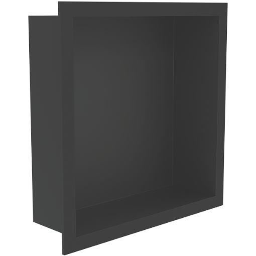 Tissino Vario Matt Black 300 x 300mm Shower Niche