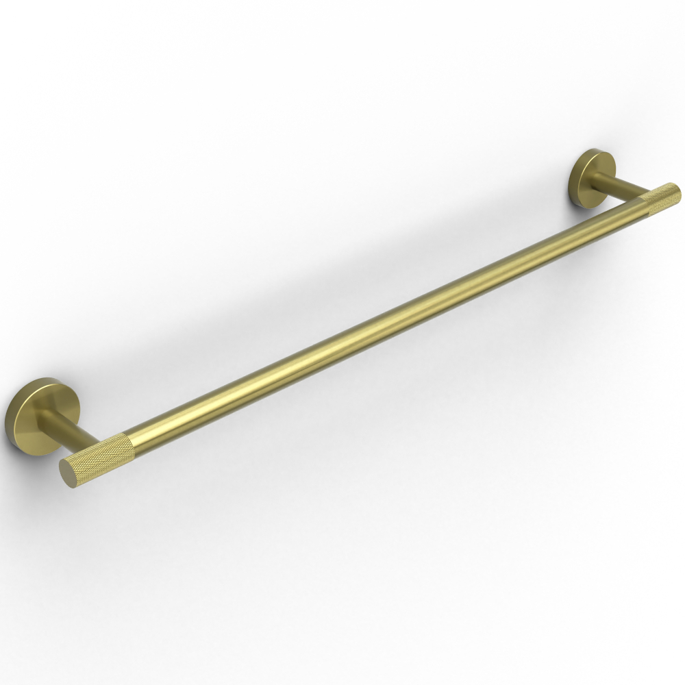 Origins Living Turner 600mm Brushed Brass Towel Rail
