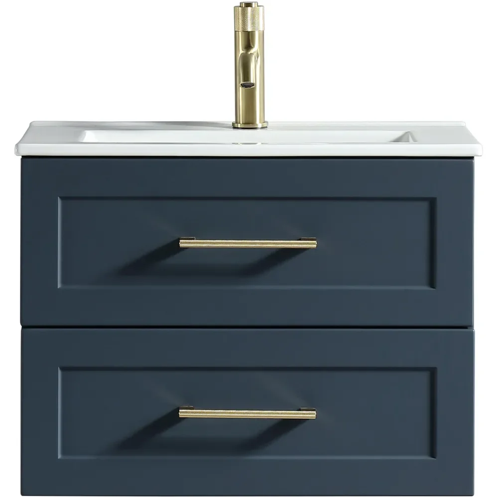 Tailored Bakewell 600mm Midnight Shadow Wall Hung Vanity Drawer Unit