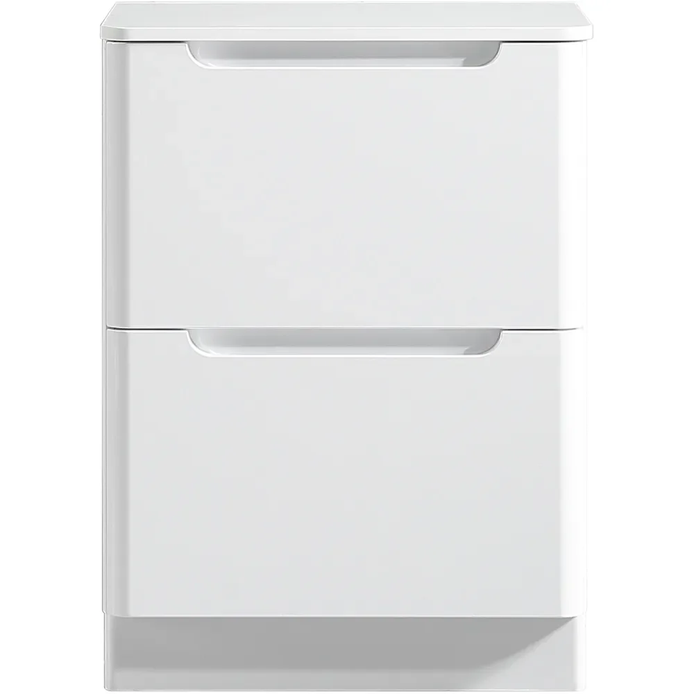 Tailored Monza 600mm Gloss White Vanity Drawer Unit with Countertop