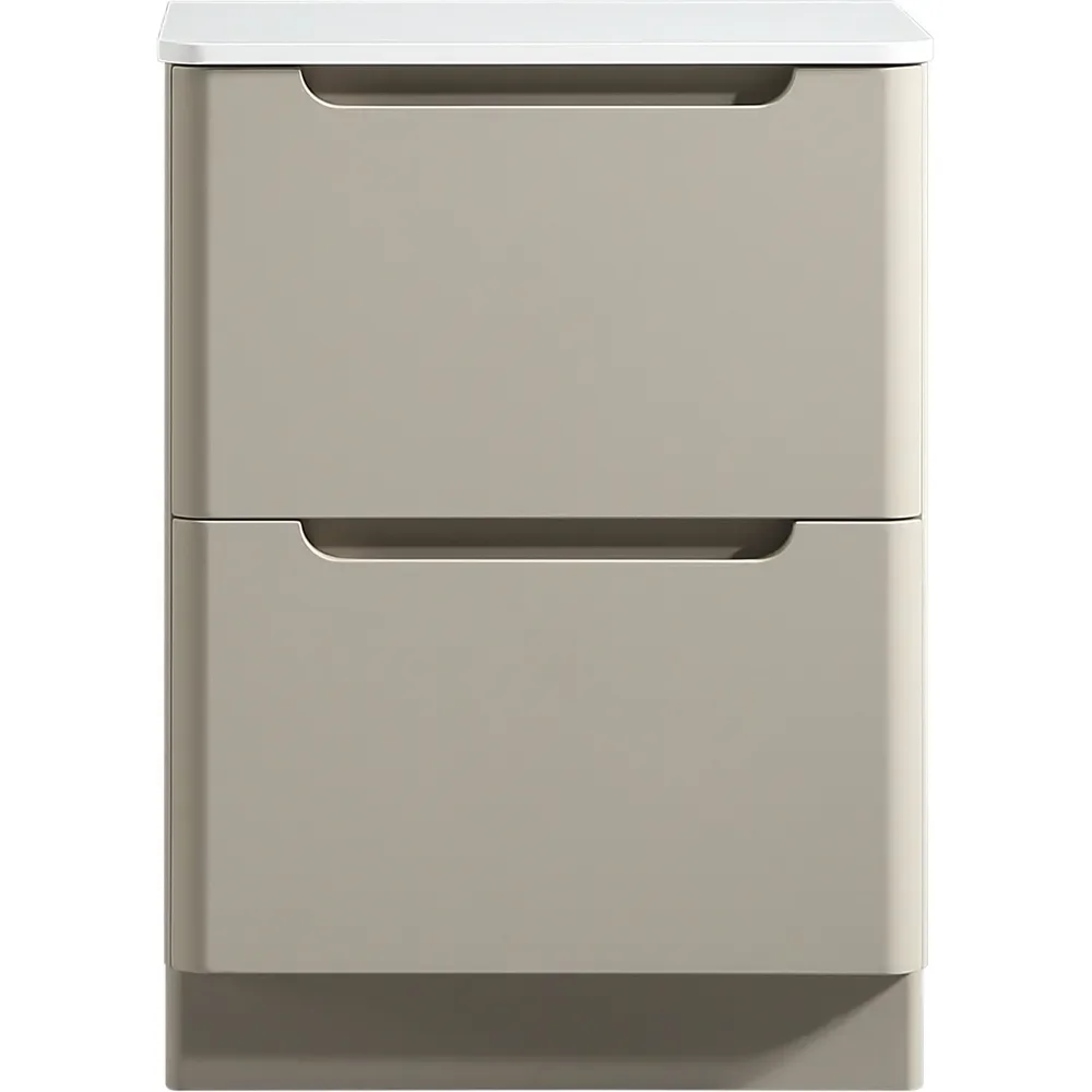 Tailored Monza 600mm Soft Coffee Vanity Drawer Unit with Countertop