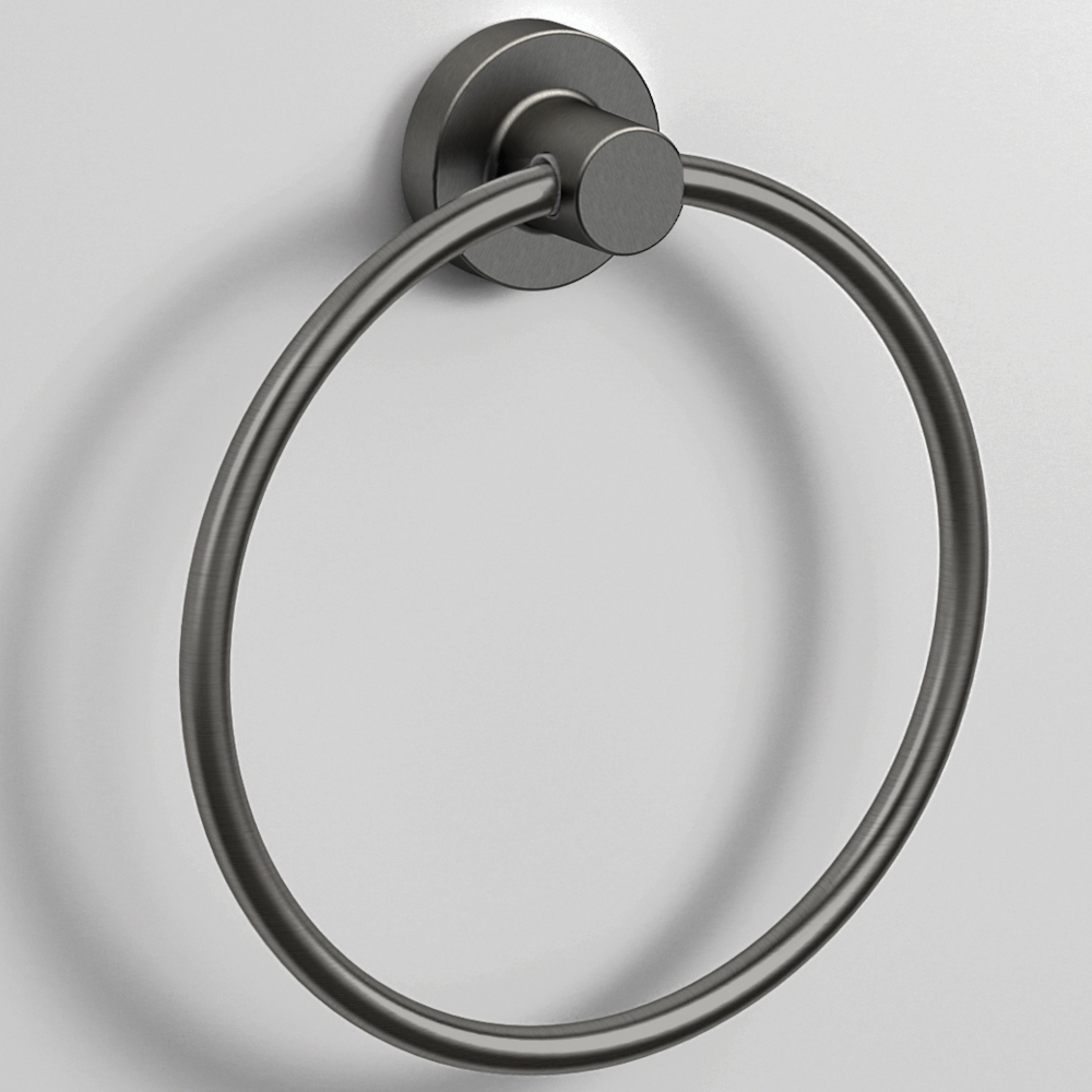 Origins Living Tecno Project Small Gunmetal Towel Ring