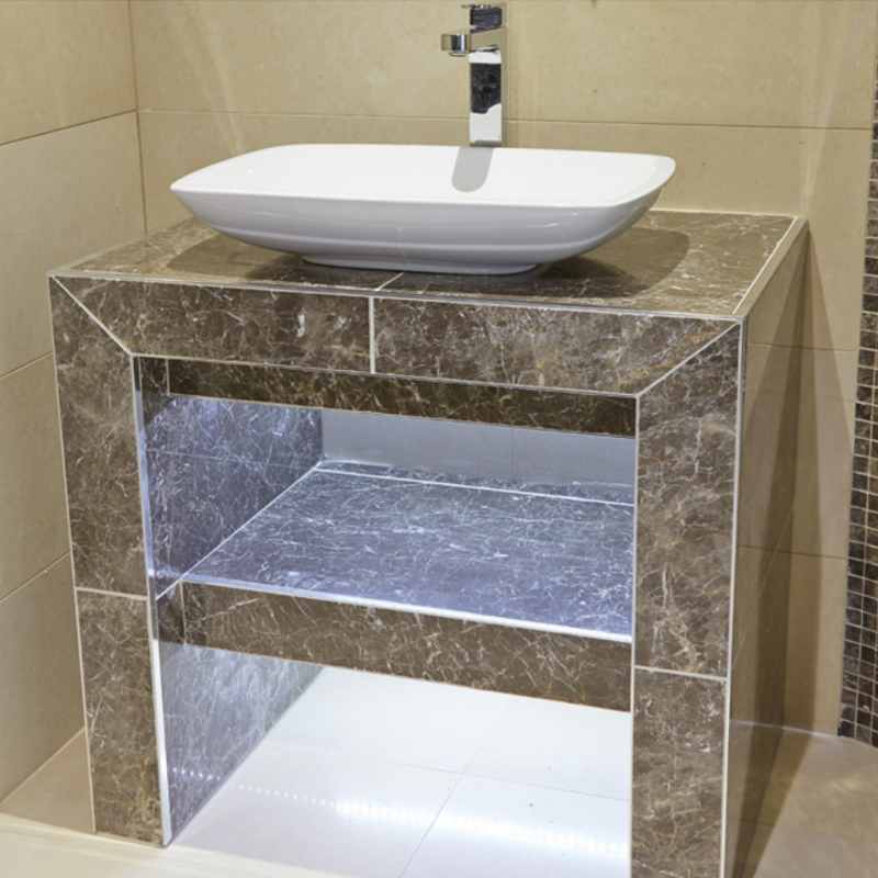 Abacus Wet Room Tileable Vanity Unit with Shelf EMWS-05-1600