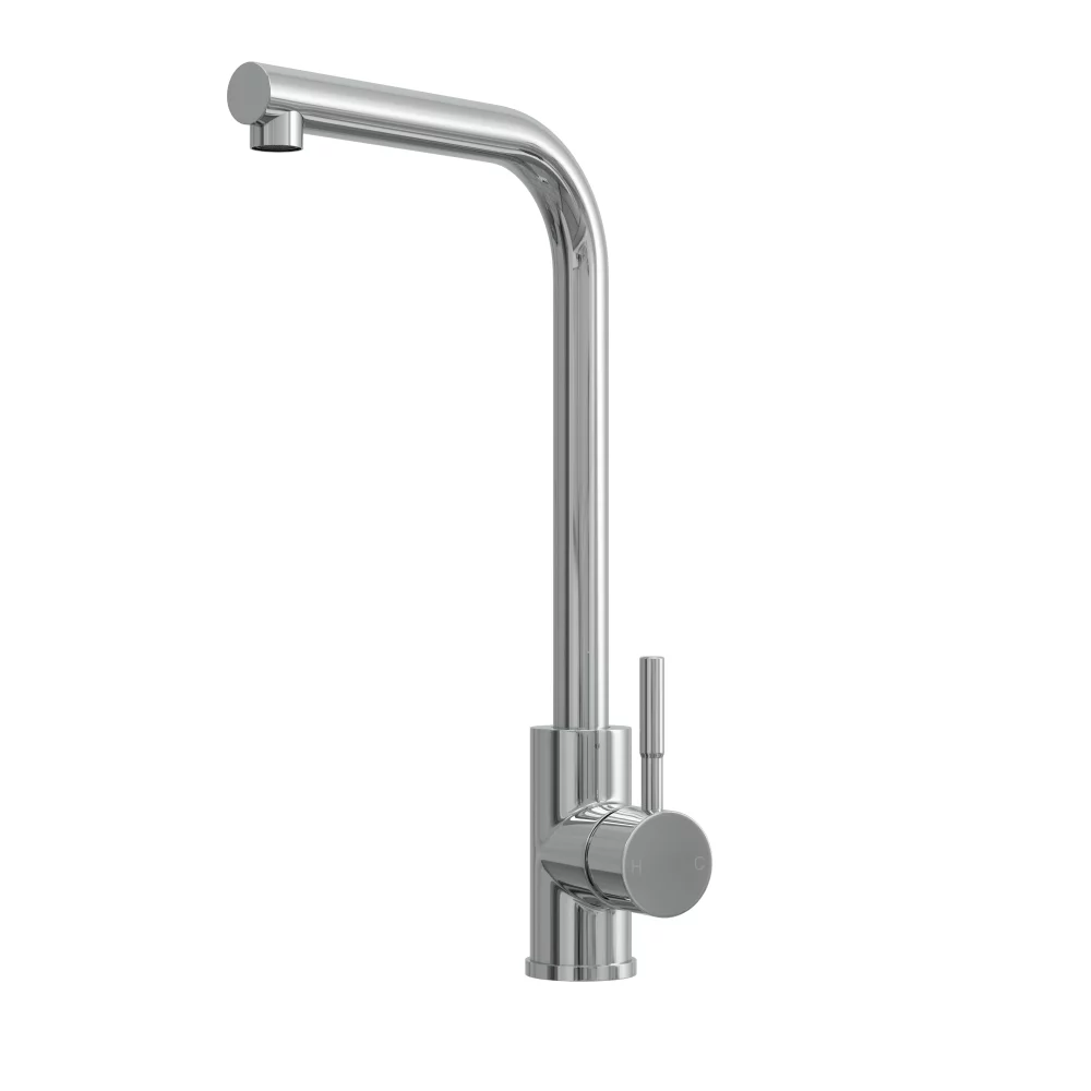 Top-Fix Vito L Neck Polished Chrome Kitchen Mixer Tap