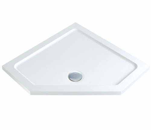 MX Elements 900 x 900 Pentangle Stone Resin Low Profile Shower Tray