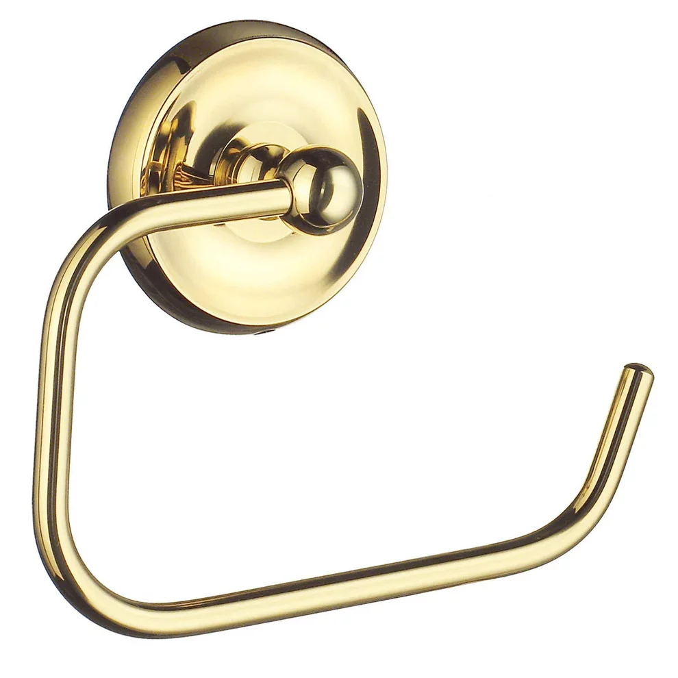 Smedbo Villa Polished Brass Toilet Roll Holder