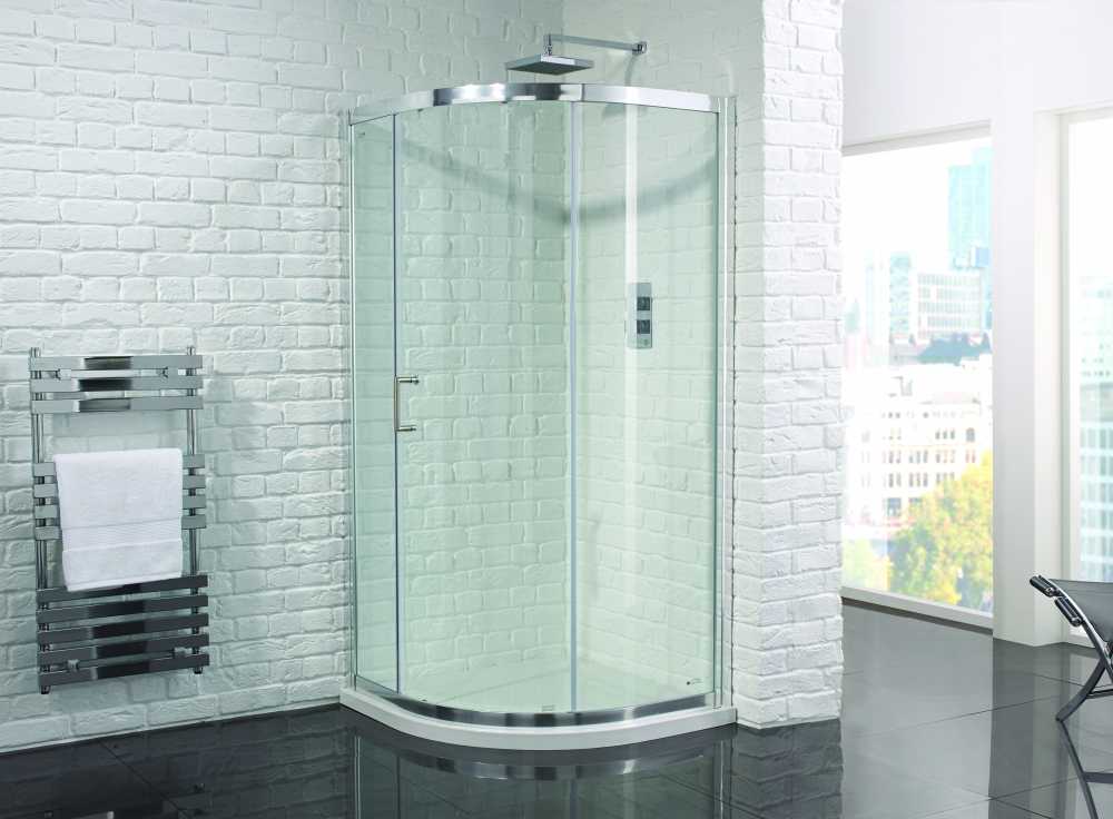 Venturi 6 Single Door Quadrant Shower Enclosure 1000 x 800mm by Aquadart