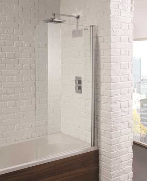 Single Bath Shower Screen - 1400 x 800mm - Venturi 6 By Aquadart