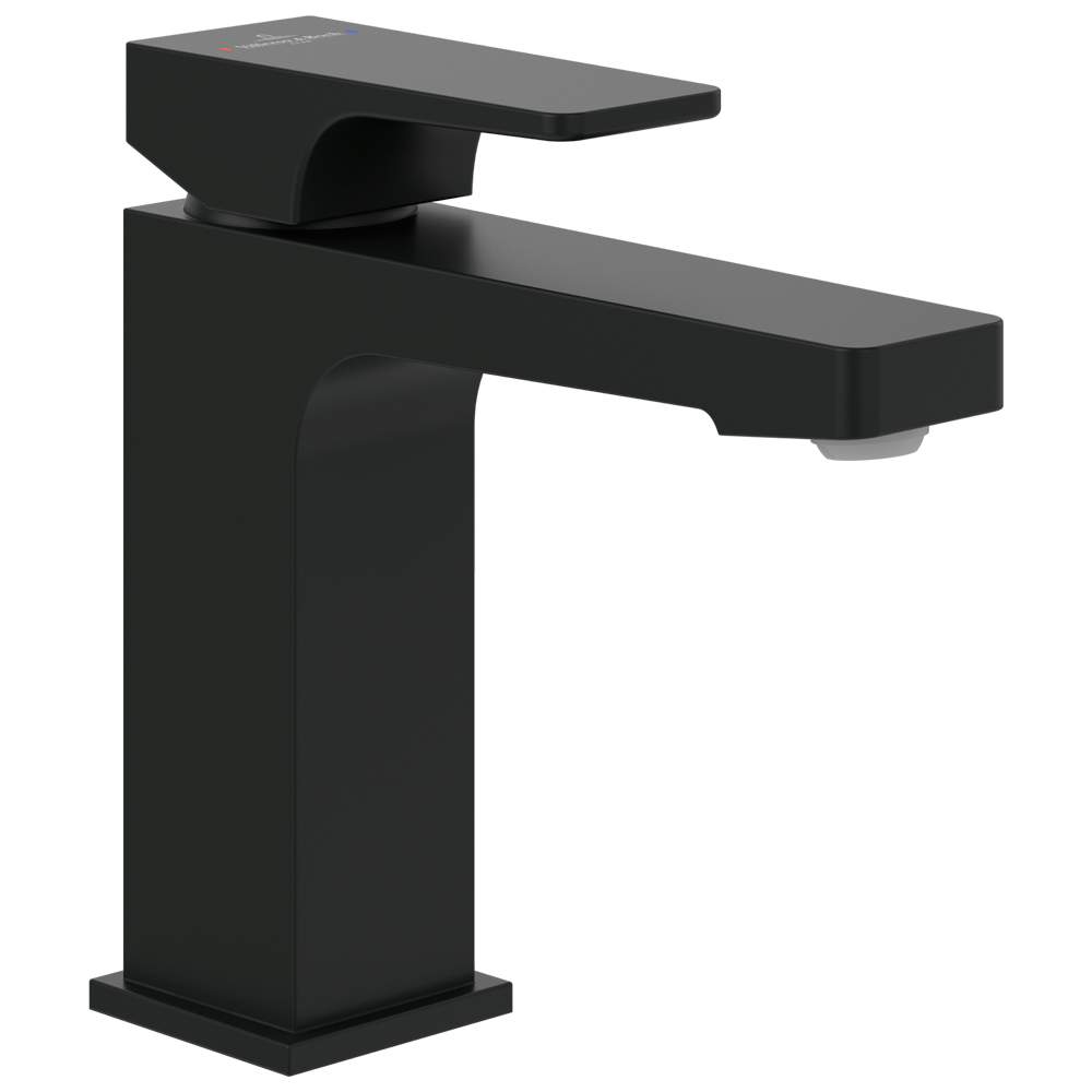 Villeroy & Boch Architectura Square Single Lever Basin Mixer Matt Black