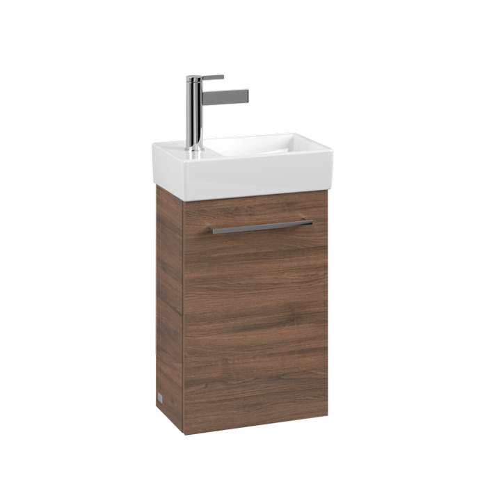 Villeroy & Boch Avento 340 RH Door Cloakroom Vanity Unit With RH Basin - Arizona Oak