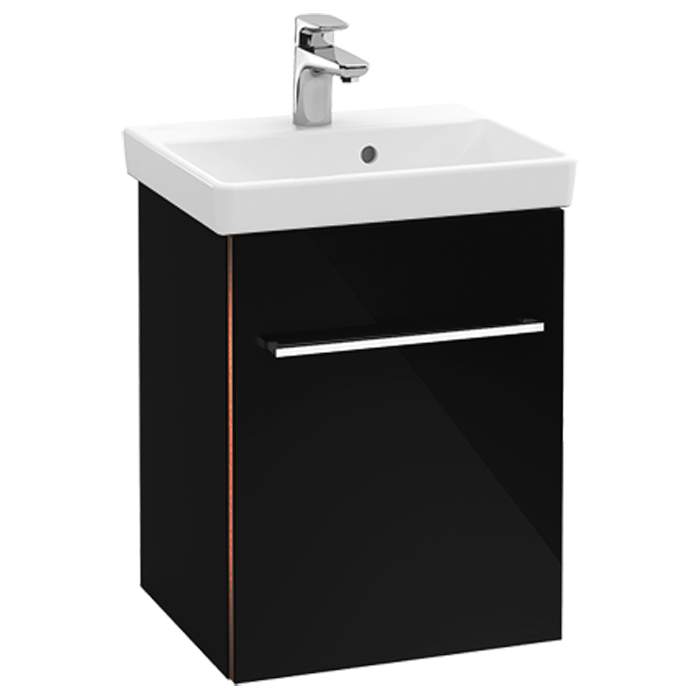 Villeroy & Boch Avento 430 Bathroom Vanity Unit With Basin  Crystal Black