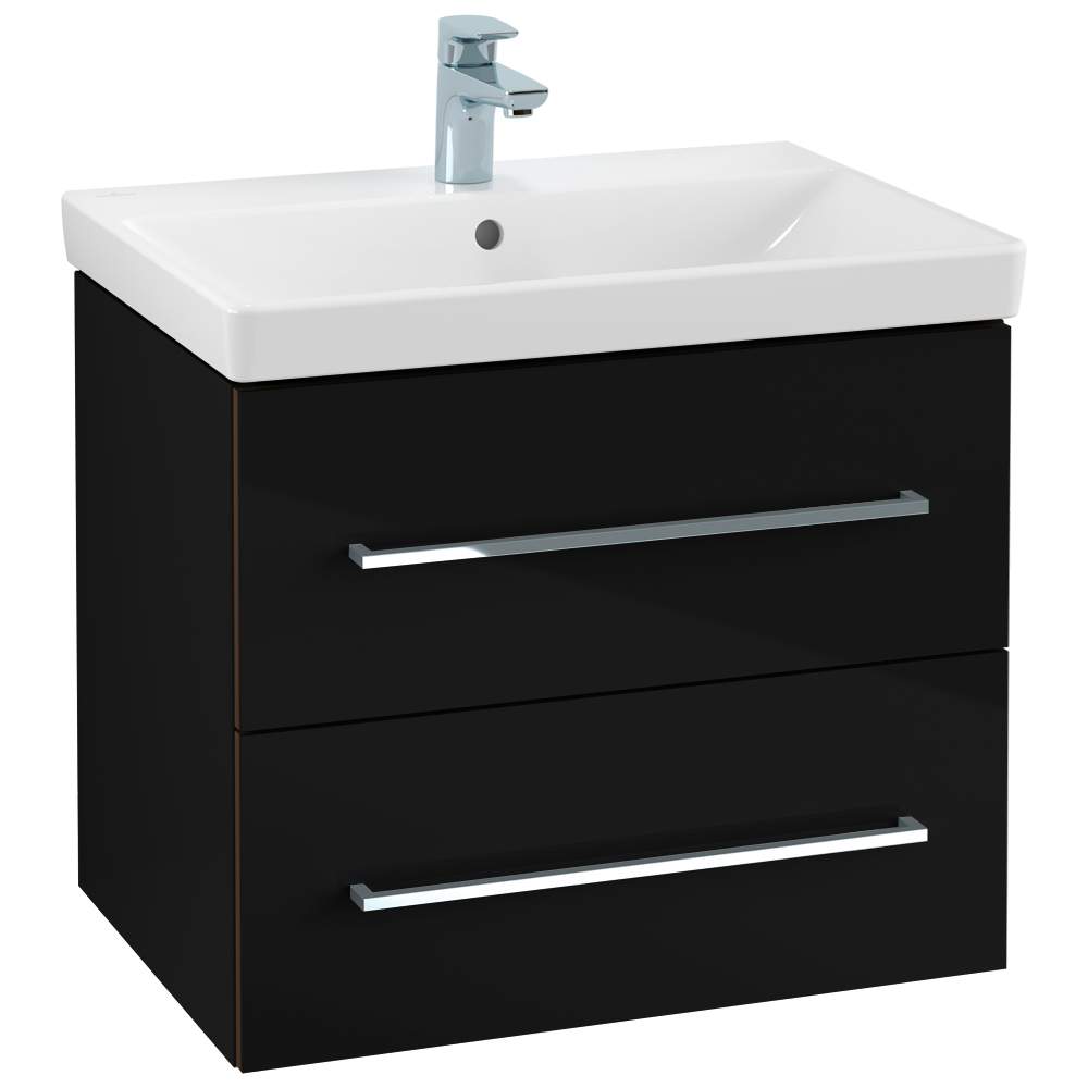 Villeroy & Boch Avento 580 Bathroom Vanity Unit With Basin  Crystal Black