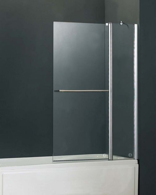 Abacus E Series Two Part Bath Screen 940 x 1410mm with Towel Bar