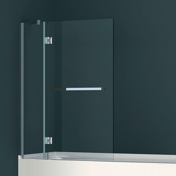 Abacus Hinged Two Part Bath Shower Screen 1450mm