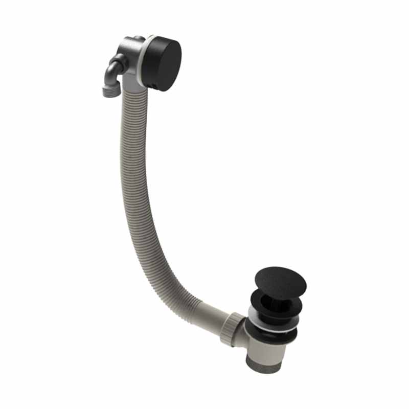 Matt Black Overflow Bath Filler Tap Abacus