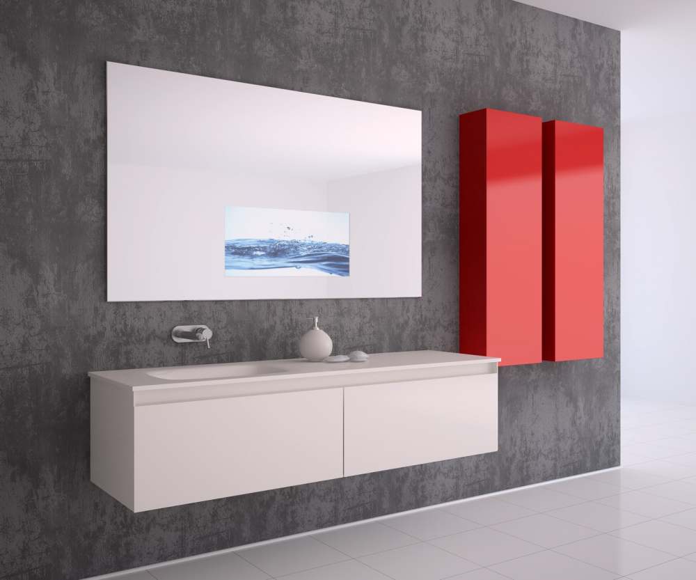 TechVision 27" Simply Magic Vanity Mirror with In-Built TV (900 x 1600mm Mirror)