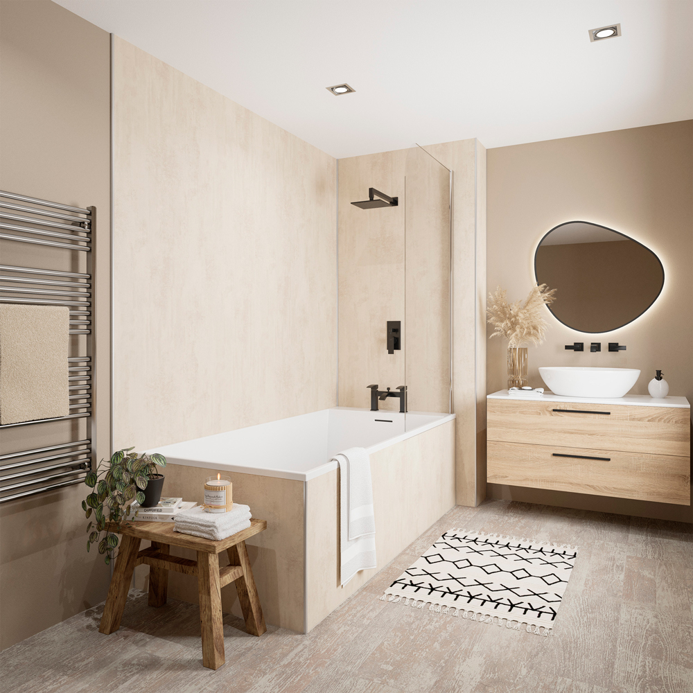 Venetian Plaster Wetwall Mermaid Plywood Bathroom Wall Boards