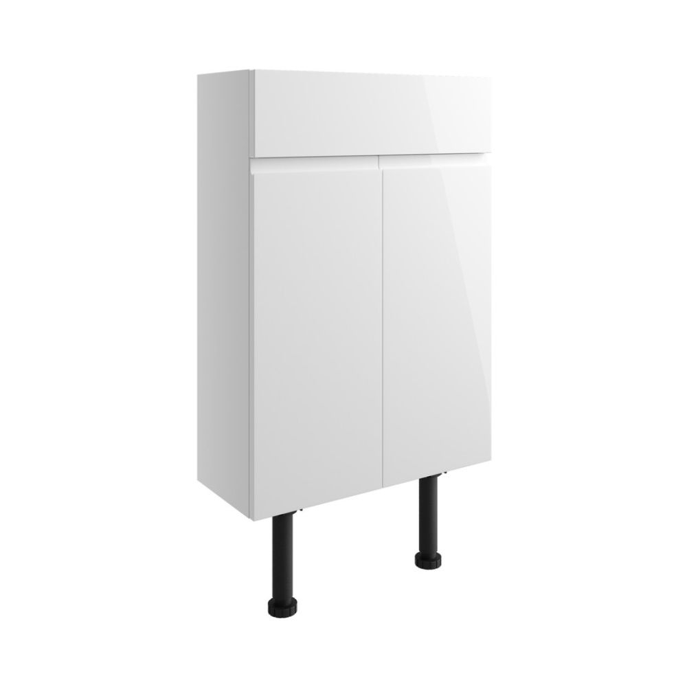 500mm White Gloss Slim Basin Unit