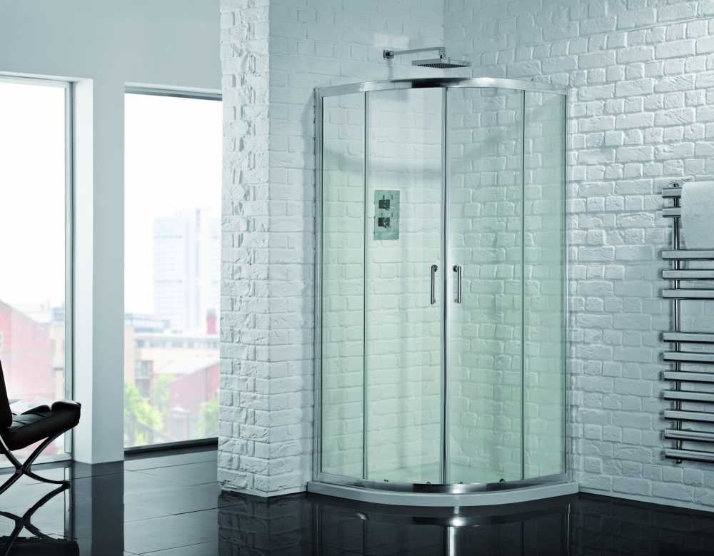 Venturi 6 Double Door Quadrant Shower Enclosure 900 x 760 by Aquadart