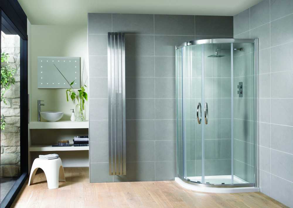 1200 x 900mm Double Door Quadrant Shower Enclosure - Venturi 8 By Aquadart