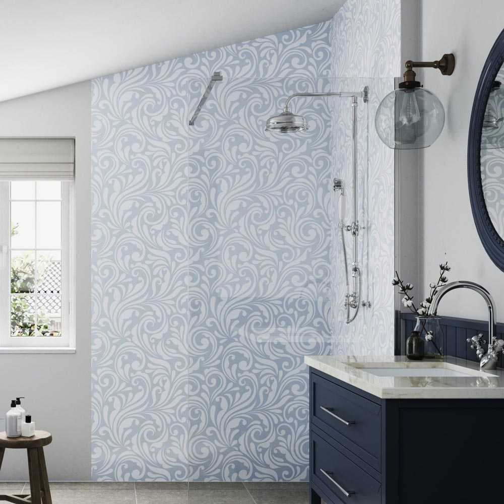 Victorian Floral Sky Showerwall Acrylic Wall Panels