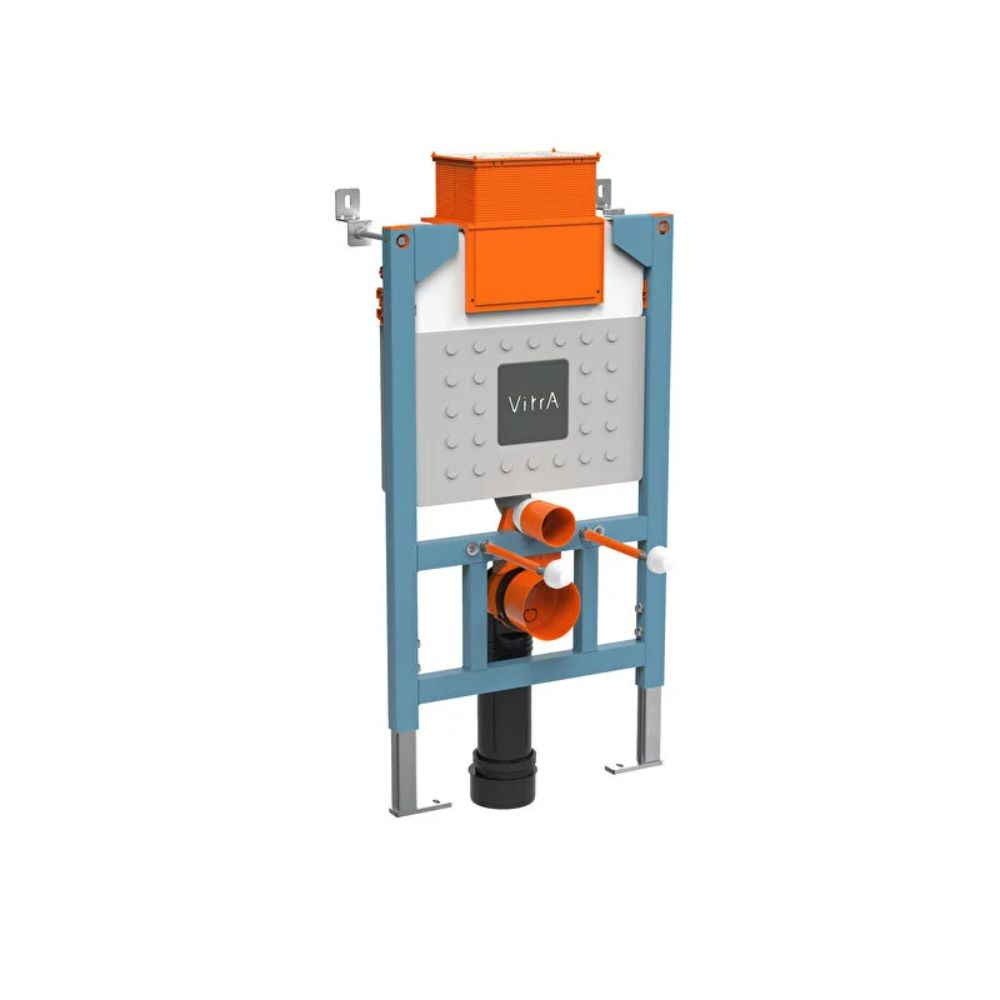 VitrA V Fix Prime Reduced Height Wall Hung Toilet Frame with Concealed