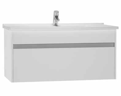 VitrA S50 1000mm Vanity Unit with Drawer & Basin - Gloss White