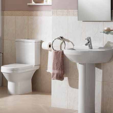 VitrA S50 4 Piece Bathroom Suite with Round Washbasin