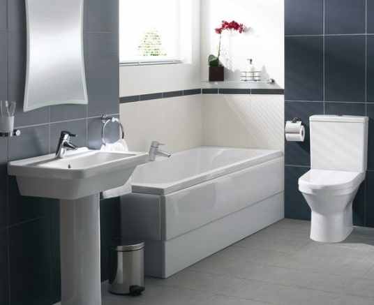 VitrA S50 4 Piece Bathroom Suite with Square Washbasin