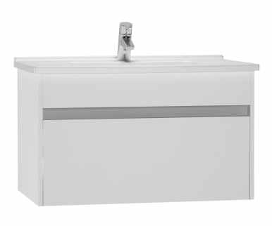 VitrA S50 800mm Vanity Unit with Drawer & Basin - Gloss White