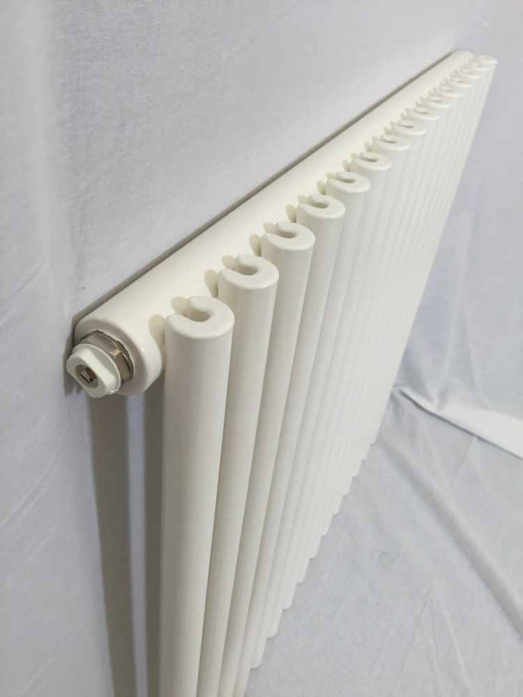 DQ Vulcano Single 1471 x 400 White Vertical Radiator, VUL1-147/10V-W