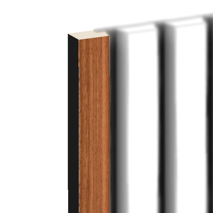 Aquaslat Walnut & Black Grooved End Cap