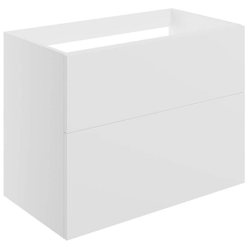 Shetland 790mm Matt White 2 Drawer Wall Hung Vanity Unit