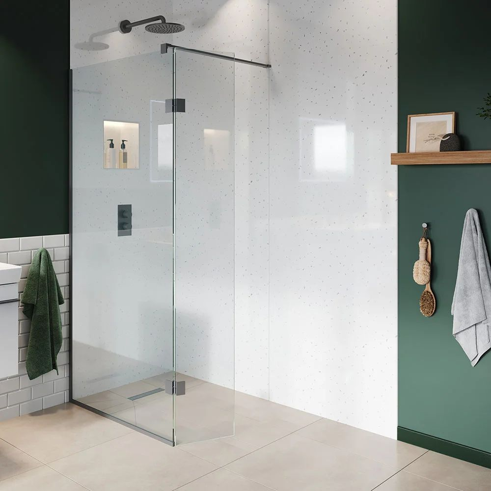 White Arctic M1 PVC Wetpanel Shower Board 2400 x 1000mm