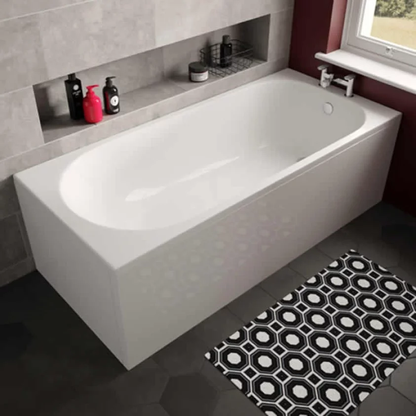 The White Space Arnold 1480 x 685mm Single Ended Bath