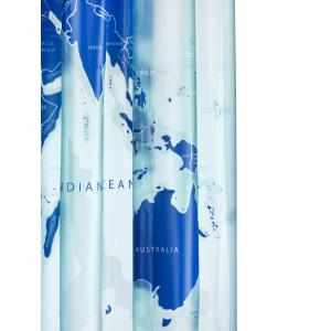 Croydex World Map Shower Curtain - PVC Vinyl