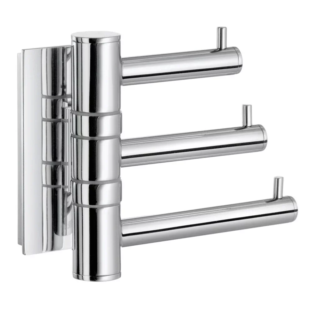 Smedbo Pool Chrome Swing Arm Triple Hook