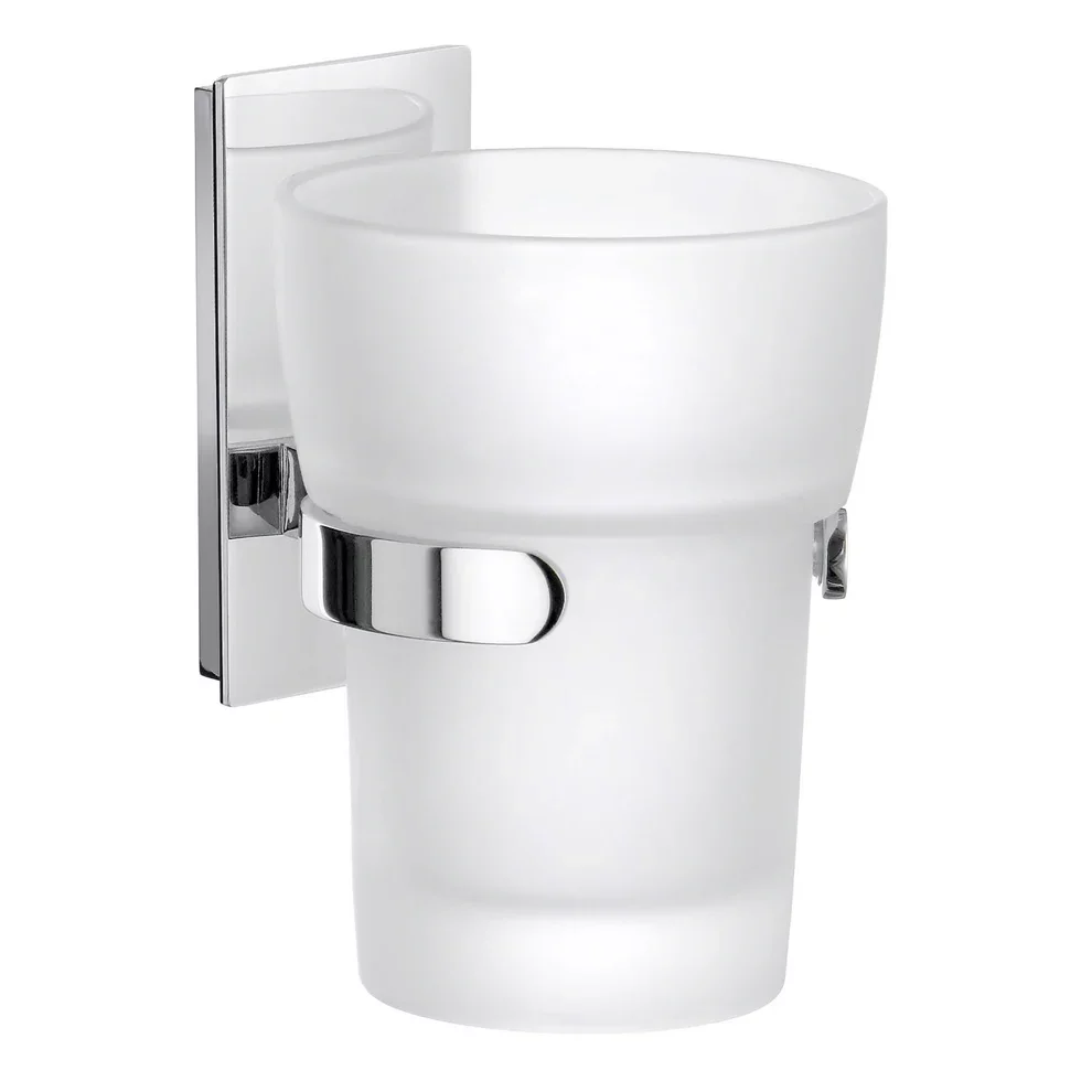 Smedbo Pool Tumbler with Chrome Holder