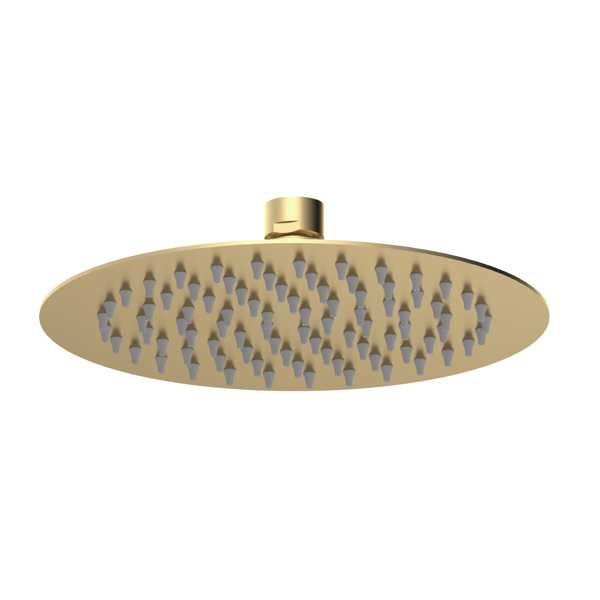 Nuie Round 200mm Shower Head Brushed Brass