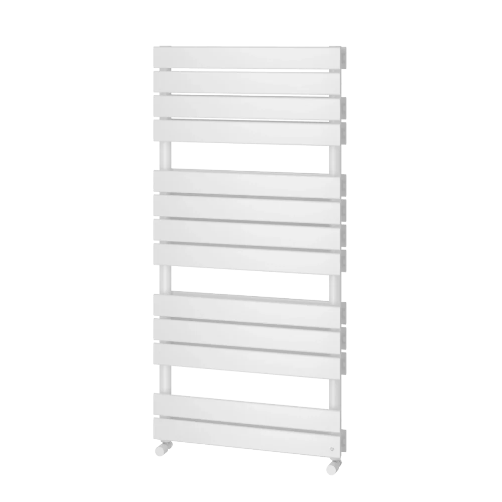 Aqualla Source Matt White 1230x600 Double Panel Designer Towel Radiator with Aromawell