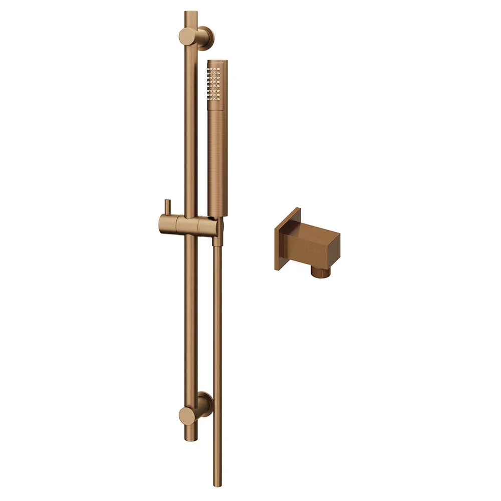 Abacus Brushed Bronze Riser Rail Kit with Square Outlet