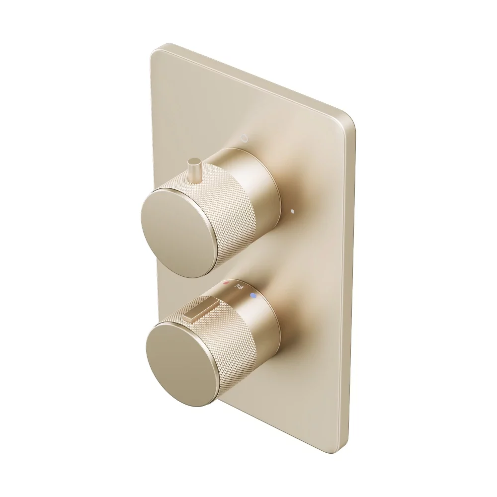 Abacus EZ Box 2.0 Brushed Nickel 1 Way Shower Valve with ISO Pro Handles