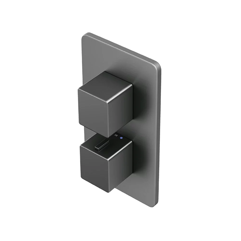 Abacus EZ Box 2.0 Matt Anthracite 1 Way Shower Valve with Square Handles