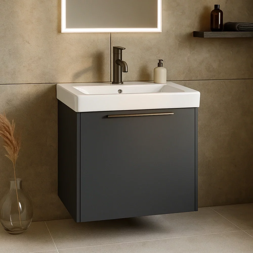 Abacus S3 Concepts Wall Hung Vanity Unit Pack 550mm - Anthracite