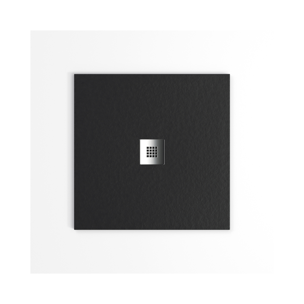 Tailored Trays Cuttable Slate Shower Tray in Midnight Black 1000 x 1000