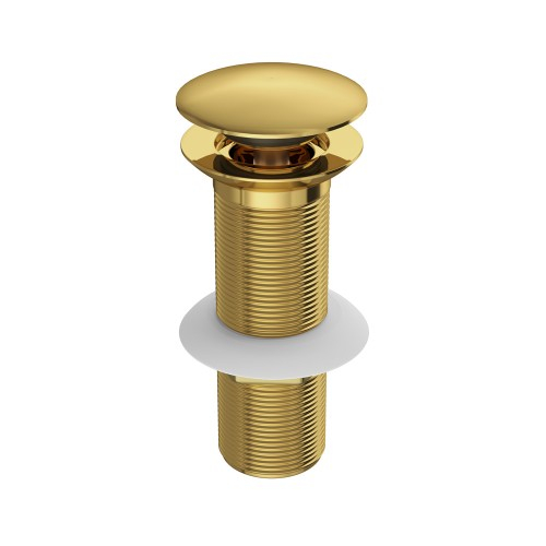 Jaquar Allied PVD Bright Gold Click Clack Basin Waste, Un-Slotted