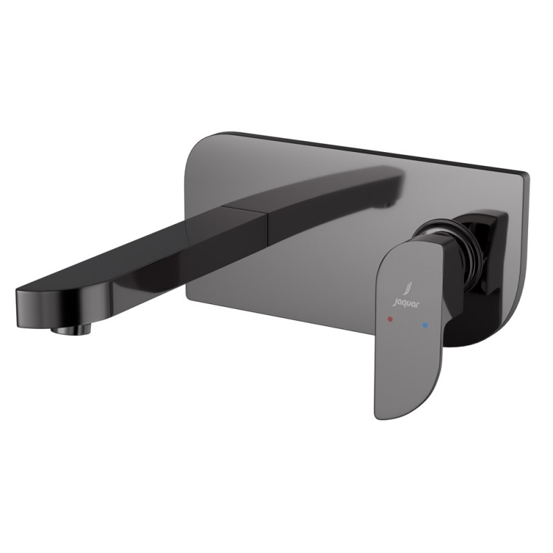 Jaquar Alive Black Chrome Wall Mounted Basin Mixer With Concealed Valve