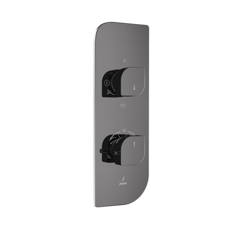 Jaquar Alive Black Chrome Concealed 2 Outlet Shower Valve