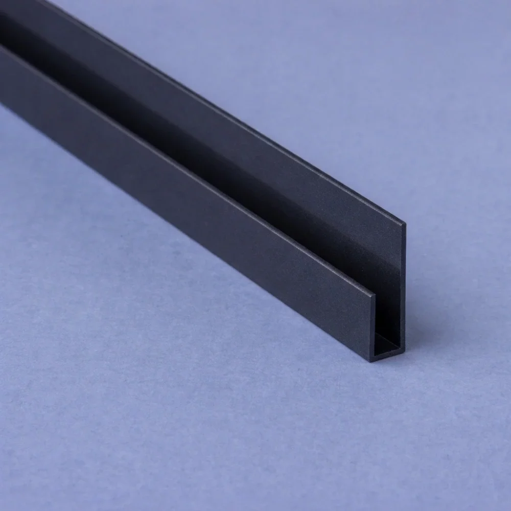 ALU-TRIM 10mm End U Aluminium Trim - Anthracite