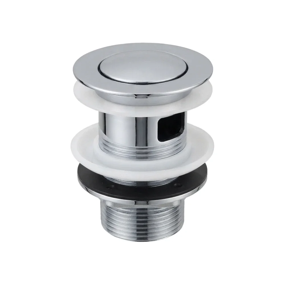 Anatra ECO Slotted Push Button Basin Waste - Chrome